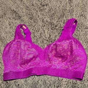 Ambrielle Lace Bralette in Vibrant Purple 38DD